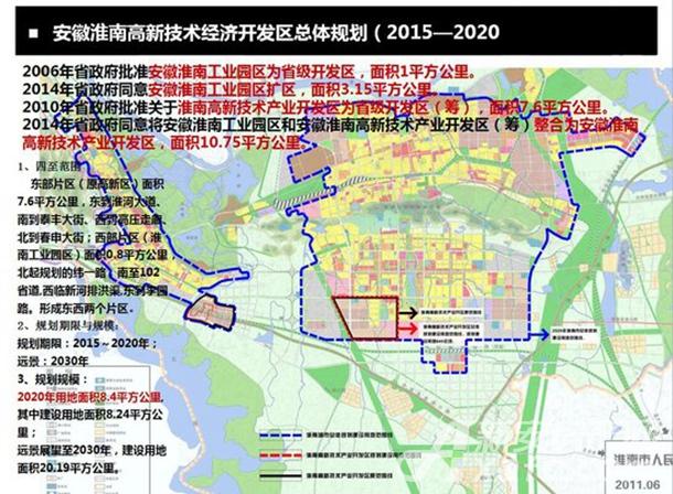 二《淮南高新技术产业开发区总体规划(2015-2020》