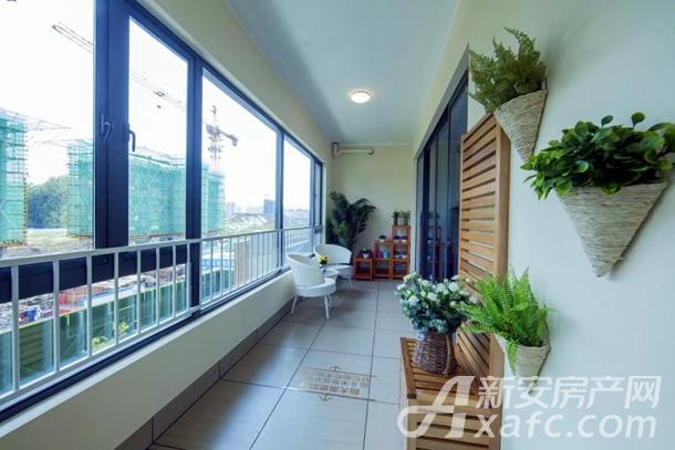 C户型阳台实景图 C户型阳台实景图