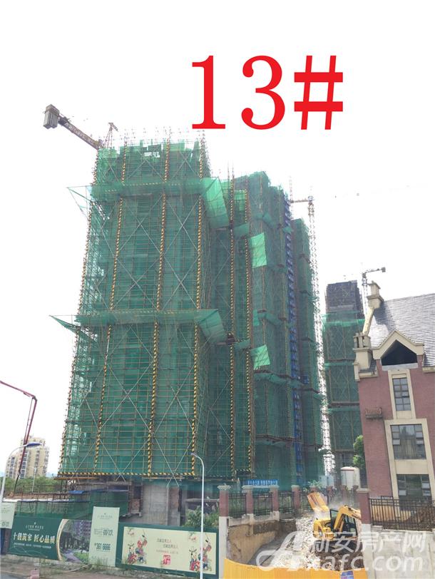 【柏庄香域】8月项目进度 13#楼已建至20层左右