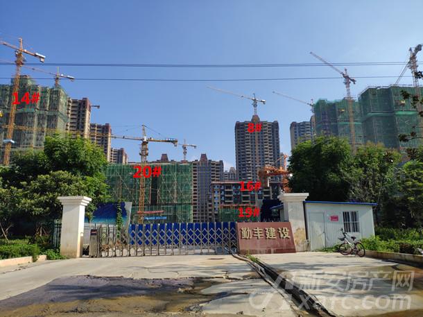 恒大翡翠华庭8月份工程进度 洋房19#建设至4层左右
