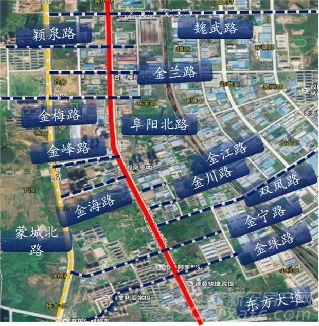 肥东万达泡汤阜阳北路高架9月30日桥面全线通车