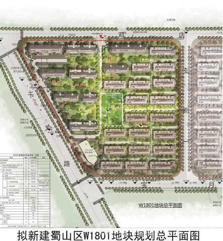 蜀山区W1801号地块规划 蜀山区W1801号地块规划