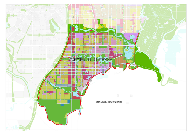 滨湖新区分区规划范围