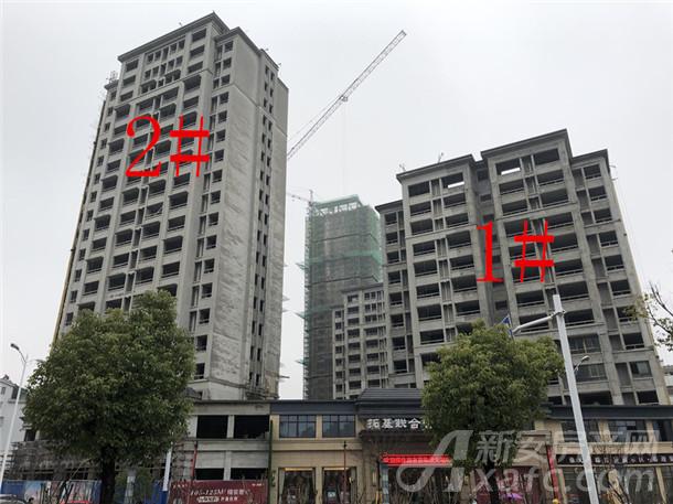 项目进度小编在施工地现场看到 鼎元公馆六栋楼均在建设中,且均已