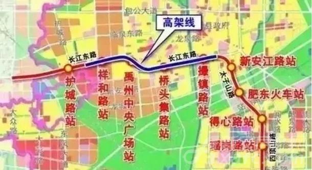 新安关注 2号线东延起步于长江东路与大众路交口,沿长江东路经撮镇路