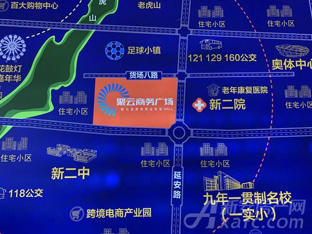 聚云商务广场方位图 聚云商务广场方位图