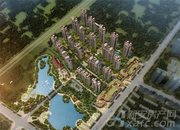 恒大中央公园鸟瞰图
