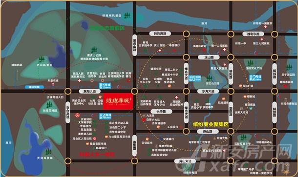 璀璨华城区位图