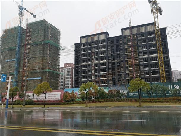 湾沚购房选津悦学苑 部分外立面建设中