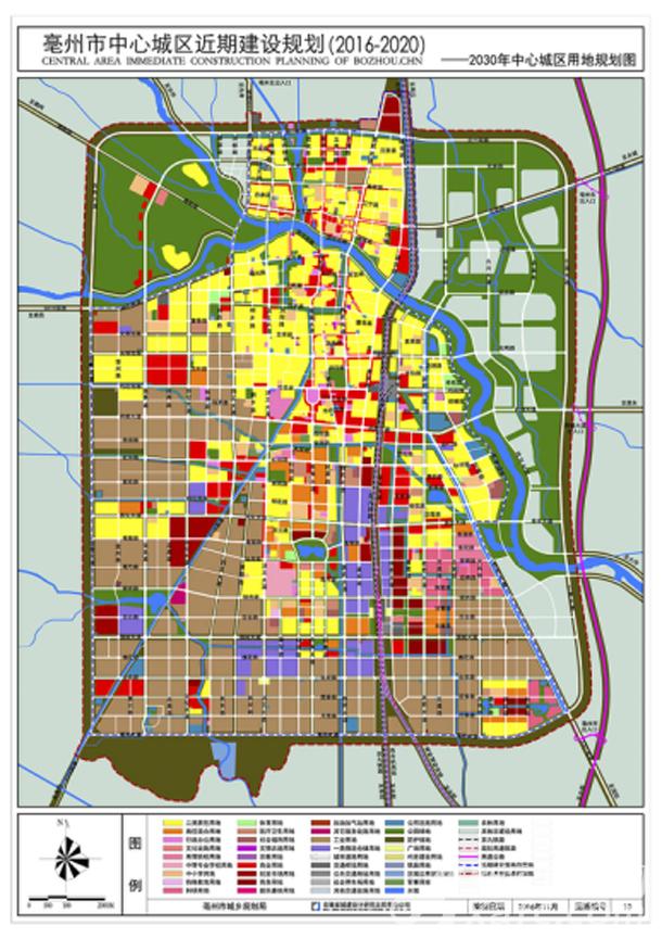 亳州市中心城区规划来啦 我们的城市核心区在哪里