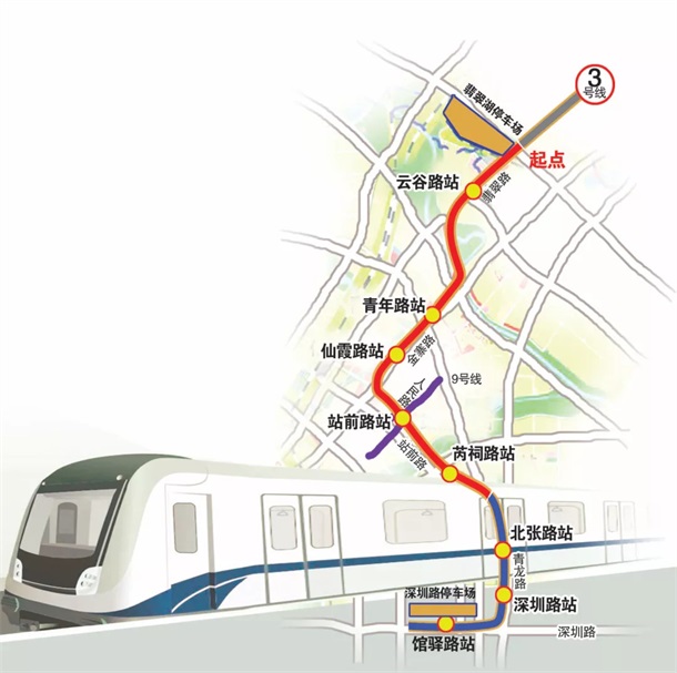 合肥地鐵3號線南延線的8座站點